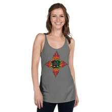 Load image into Gallery viewer, TankTop _ Racerback Choose Red or Green Flaming Dragon Shield