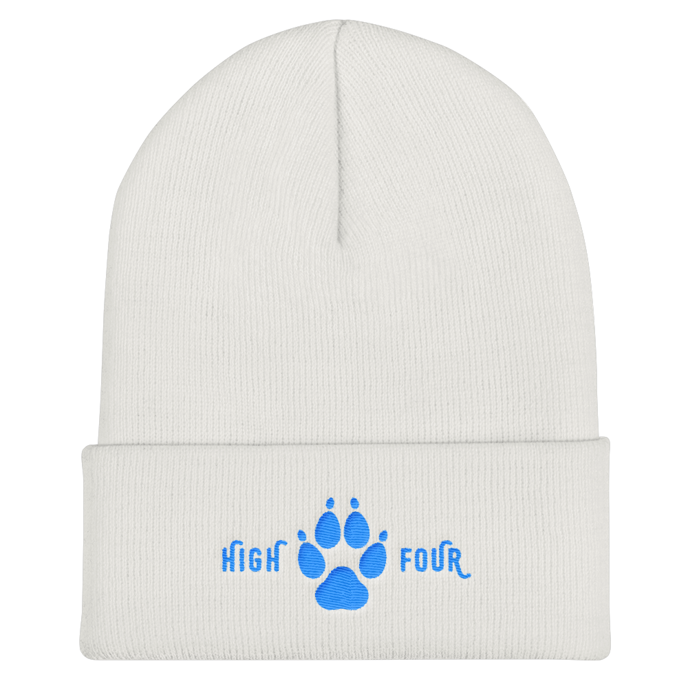 Beanie High Four Aqua Embroidery by MoonShine NM