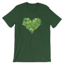 Load image into Gallery viewer, T-Shirt - Lucky In Love Shamrock Heart