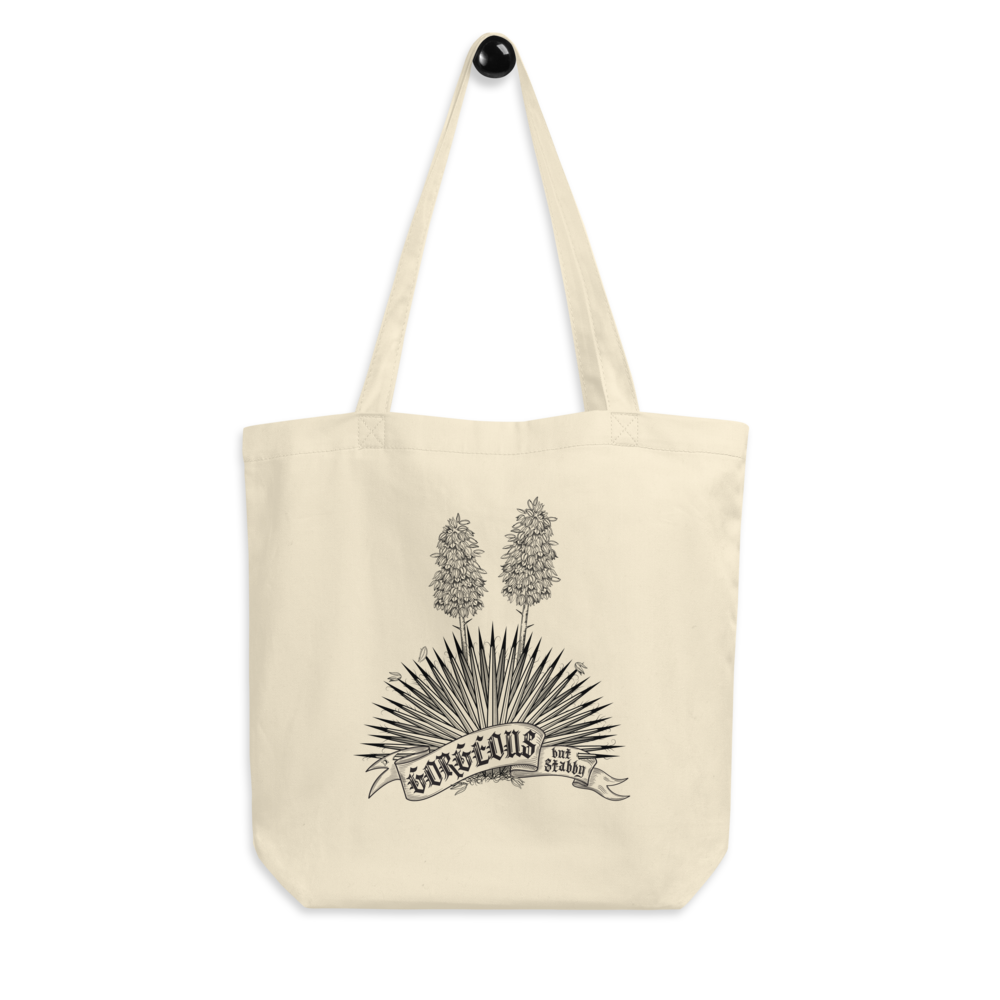 Tote Bag 100% Cotton MoonShine Gorgeous But Stabby Yucca