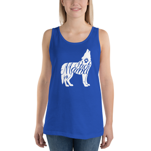Tank Top 100% Cotton Pack Mama Howling Wolf