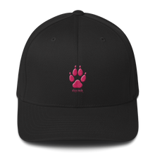 Load image into Gallery viewer, Hat - Wolf Paw High Four - Flexfit with Hot Pink Thread