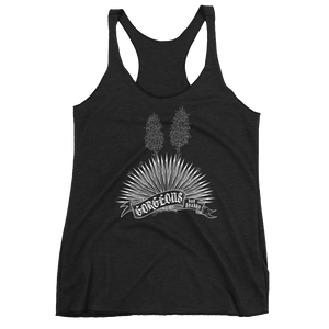 Tank Top Racerback - Gorgeous But Stabby - White Ink