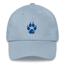 Load image into Gallery viewer, Hat - Heart Paw - Blue Embroiderey