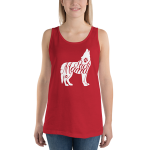 Tank Top 100% Cotton Pack Mama Howling Wolf