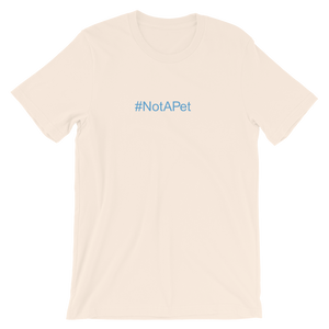 T-Shirt - Not A Pet Hashtag - Aqua Ink