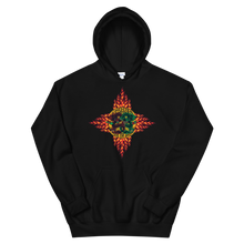 Load image into Gallery viewer, Hoodie - Choose Red or Green Flaming Dragon Shield