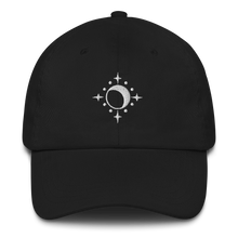 Load image into Gallery viewer, Hat - Moon and Stars - White Thread