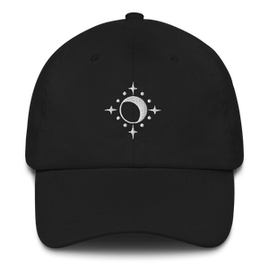Hat - Moon and Stars - White Thread