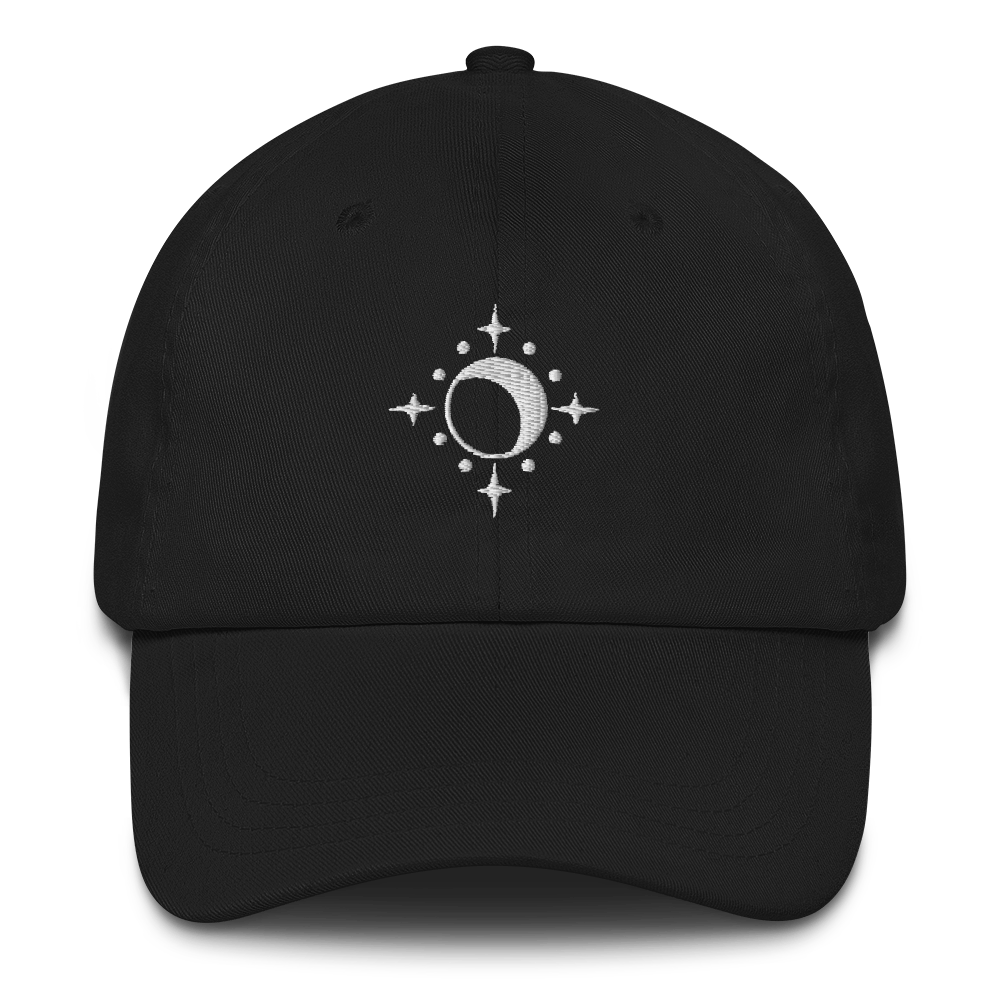 Hat - Moon and Stars - White Thread