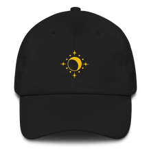Load image into Gallery viewer, Hat - Moon and Stars - Yellow Thread