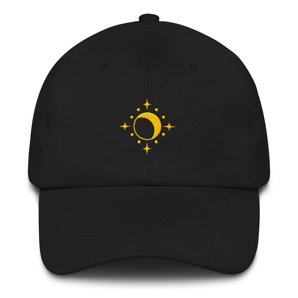 Hat - Moon and Stars - Yellow Thread