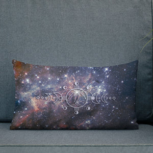Pillow - Wolves Howling with Moon Phases - Reversible