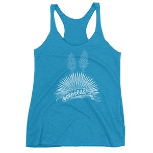 Tank Top Racerback - Gorgeous But Stabby - White Ink