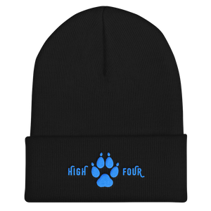 Beanie High Four Aqua Embroidery by MoonShine NM