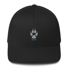 Load image into Gallery viewer, Hat -Wolf Paw High Four -  Flexfit with Light Gray Thread