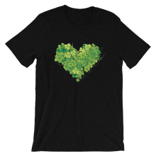 Load image into Gallery viewer, T-Shirt - Lucky In Love Shamrock Heart