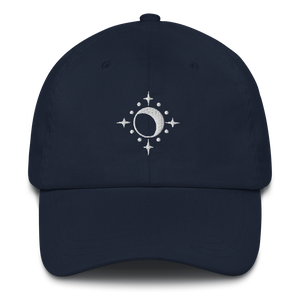 Hat - Moon and Stars - White Thread