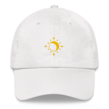 Load image into Gallery viewer, Hat - Moon and Stars - Yellow Thread