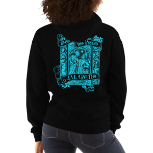 Hoodie - Design on Back - There's No Peeno in Jalapeño -  Turquoise