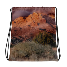 Load image into Gallery viewer, Bag Drawstring Sandia Mountain Sunset by MoonShine NM