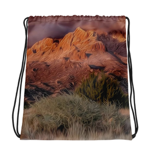 Bag Drawstring Sandia Mountain Sunset by MoonShine NM