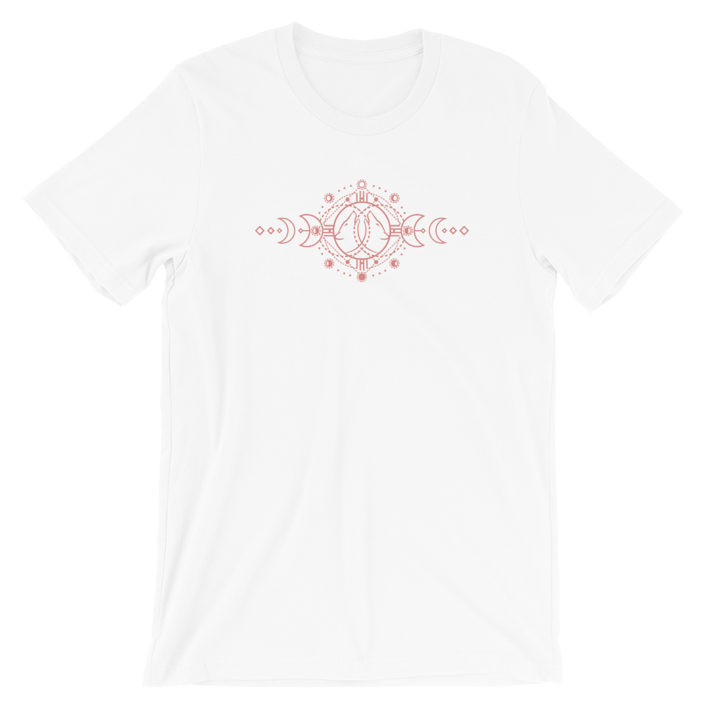 T-Shirt - Mystic Wolves Howling with Moon Phases