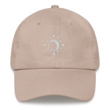 Load image into Gallery viewer, Hat - Moon and Stars - White Thread
