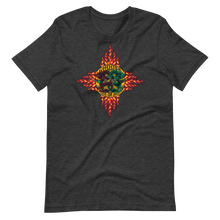 Load image into Gallery viewer, T-Shirt - Choose Red or Green Flaming Dragon Shield