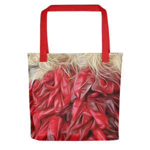 Tote Bag - New Mexico Red Chile Ristra All-over Print Reusable Tote Bag