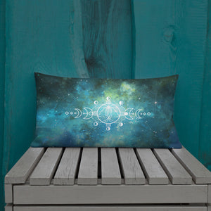 Pillow - Wolves Howling with Moon Phases - Reversible