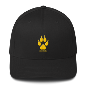 Hat - Wolf Paw High Four - Flexfit with Yellow