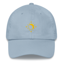 Load image into Gallery viewer, Hat - Moon and Stars - Yellow Thread