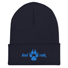 Load image into Gallery viewer, Beanie High Four Aqua Embroidery by MoonShine NM