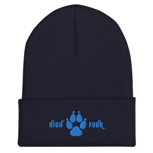 Beanie High Four Aqua Embroidery by MoonShine NM