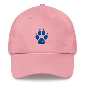 Hat - Heart Paw - Blue Embroiderey