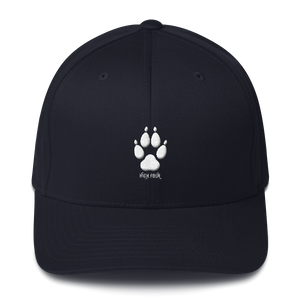 Hat - Wolf Paw High Four - Flexfit with White Thread