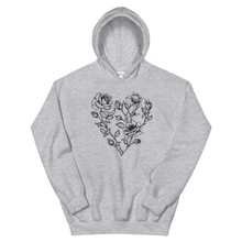 Load image into Gallery viewer, Unisex Hoodie Roses Heart by MoonShine NM