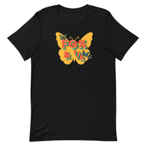 T-Shirt Fox and A Half 70s Style with Butterflies