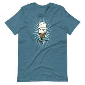 T-Shirt Get Your Free Cone Vanilla Double Scoop Ice Cream Treat