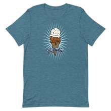 Load image into Gallery viewer, T-Shirt Get Your Free Cone Chocolate and Chocolate Chip Ice Cream Treat