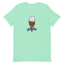 Load image into Gallery viewer, T-Shirt Get Your Free Cone Chocolate and Chocolate Chip Ice Cream Treat