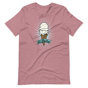 T-Shirt Get Your Free Cone Vanilla Double Scoop Ice Cream Treat