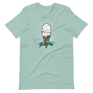 T-Shirt Get Your Free Cone Vanilla Double Scoop Ice Cream Treat