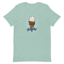 Load image into Gallery viewer, T-Shirt Get Your Free Cone Chocolate and Chocolate Chip Ice Cream Treat