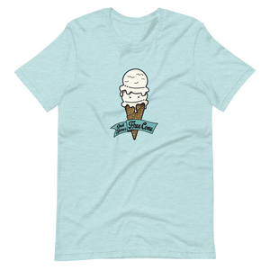 T-Shirt Get Your Free Cone Vanilla Double Scoop Ice Cream Treat