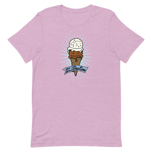 T-Shirt Get Your Free Cone Chocolate and Chocolate Chip Ice Cream Treat