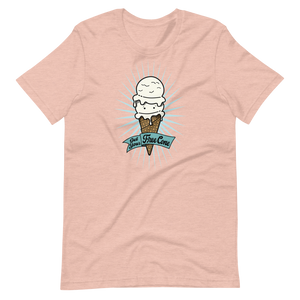 T-Shirt Get Your Free Cone Vanilla Double Scoop Ice Cream Treat