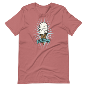 T-Shirt Get Your Free Cone Vanilla Double Scoop Ice Cream Treat