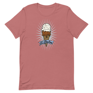 T-Shirt Get Your Free Cone Chocolate and Chocolate Chip Ice Cream Treat